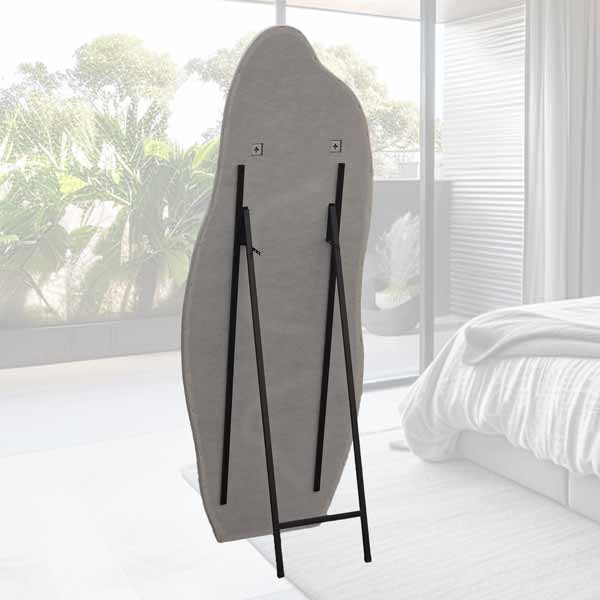 Venus -Wavy art Full Length Floor Mirror with Flannel Wrapped Wooden Frame, 180cm x 70cm, sold by Mirror Geelong @Clearancebuzz